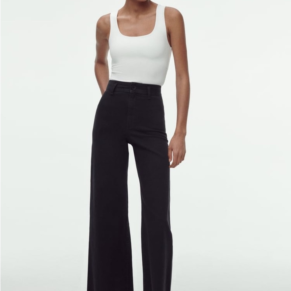 Zara HIGH-WAISTED ZW SAILOR STRAIGHT JEANS